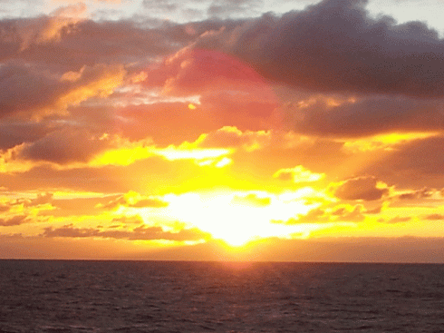 Sunset over the North Sea